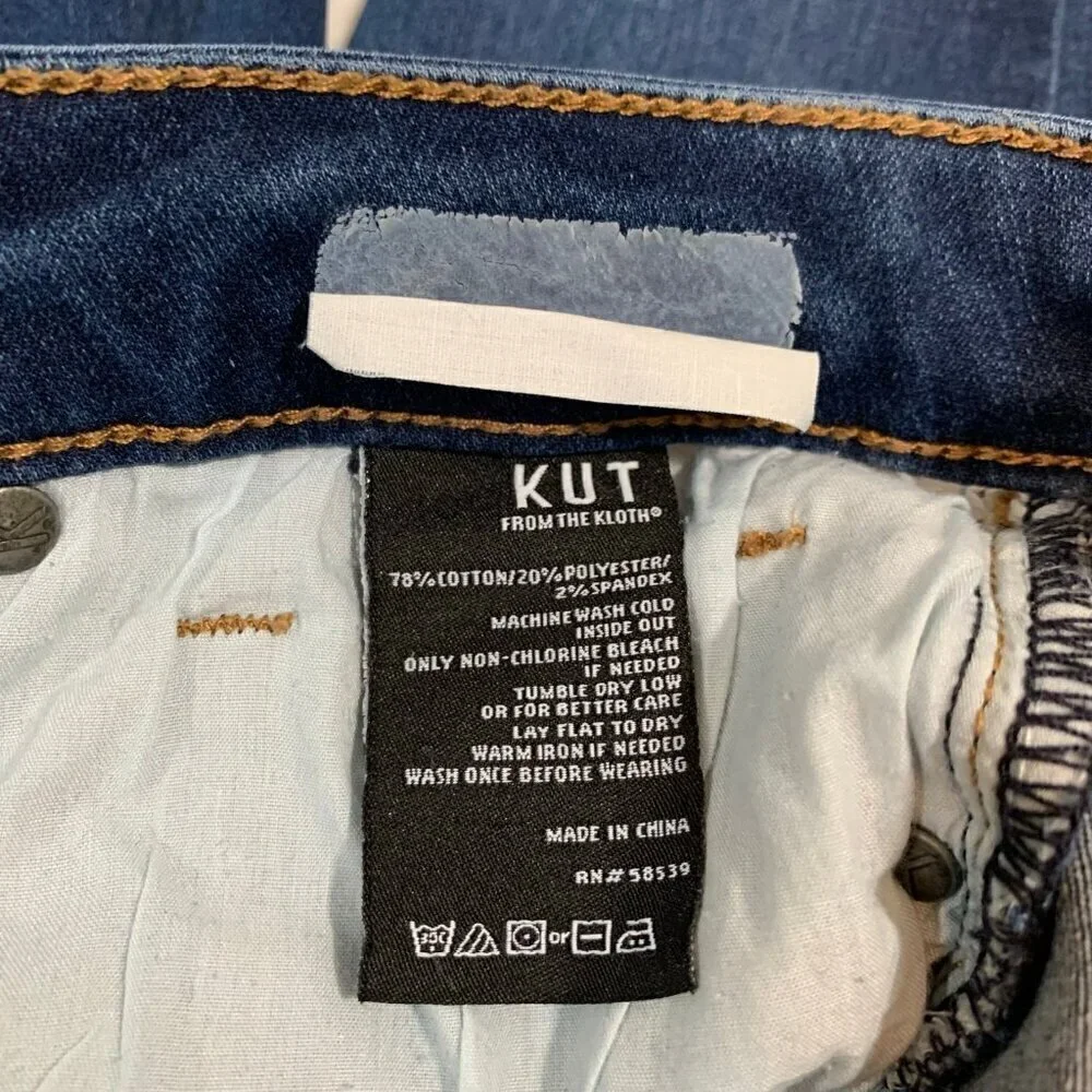 Kut From The Kloth Donna Ankle Skinny Jeans Women Size 4 Dark Wash Stretch Denim